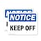 Signmission Keep Off, 18 in W x Rectangle, Vinyl Decal OS-2PACK-NS-D-1218-L-13830 - alternate 1